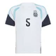 Youth Argentina National Team Leandro Paredes ＃5 White Replica FIFA X World Cup 2026 Tiro Away Training Soccer Jersey