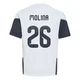 Youth Argentina National Team Nahuel Molina ＃26 White Replica FIFA X World Cup 2026 Tiro Away Training Soccer Jersey
