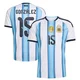 Youth Argentina National Team Nico González ＃15 White Replica FIFA X World Cup 2026 Home Soccer Jersey