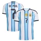 Youth Argentina National Team Rodrigo De Paul ＃7 White Replica FIFA X World Cup 2026 Home Soccer Jersey